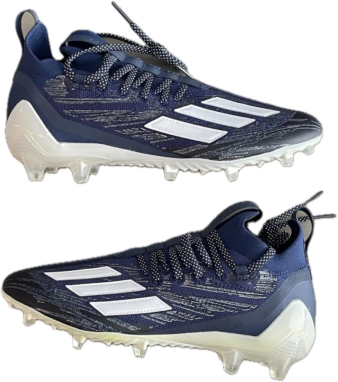 adidas Adizero Primeknit Men’s Football Cleats 'Navy Blue/White' (GV9623) - Size 12.5 - Image 3