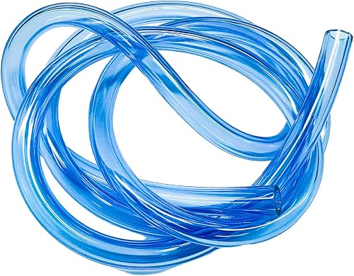 Colorful Fuel Line Hose Tube, 3.28 Feet Flexible Silicone Petrol Fuel Line Hose Repleacment for Small Engine, Universal Gas Oil Tube Pipe for Motorcycle Dirt Pit Bike ATV (Blue)