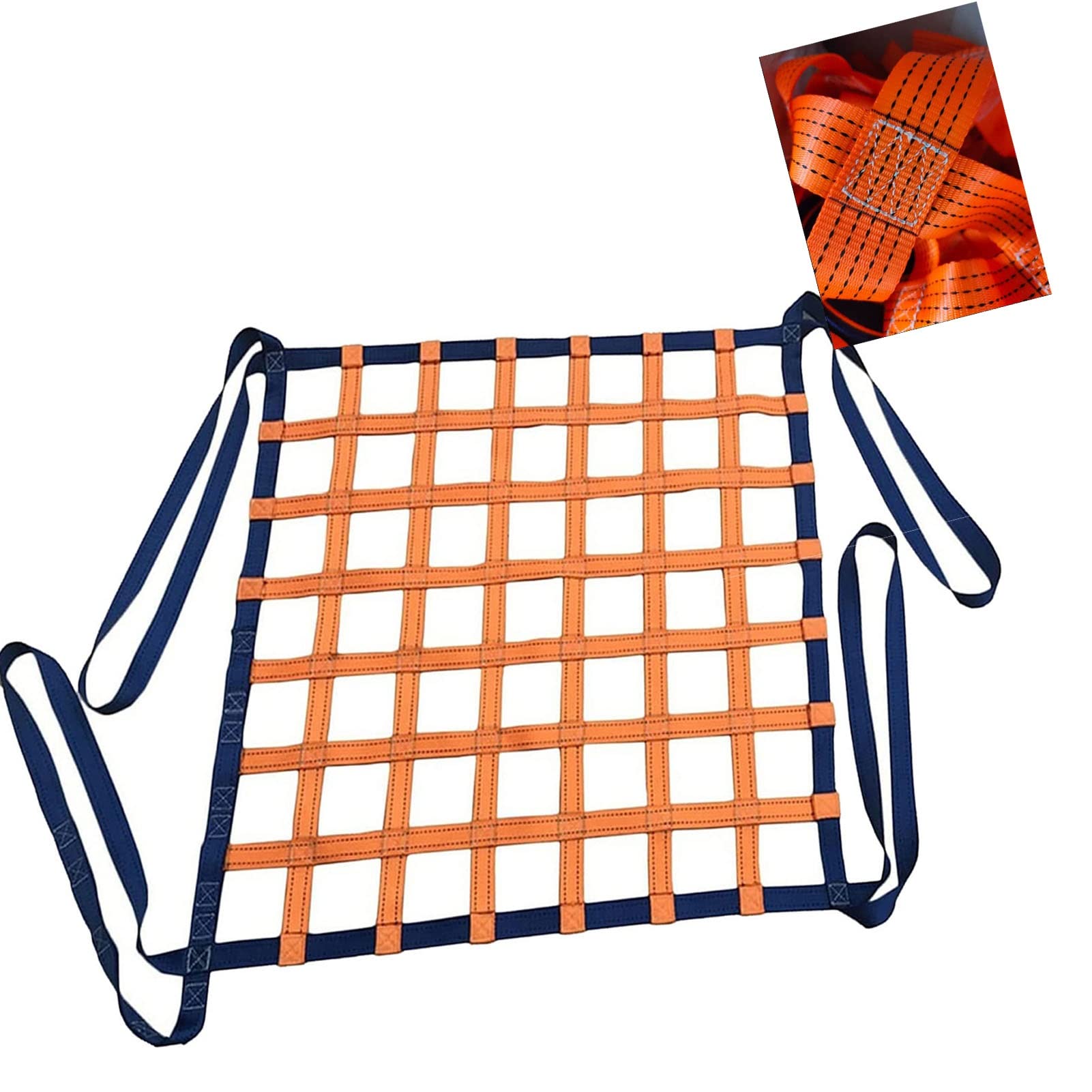 Filet de levage plat en nylon haute résistance pour chargement et chantiers