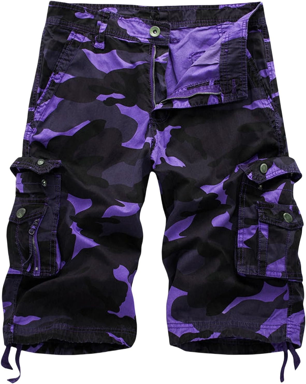 Men's Loose Camo Multi-Pocket Casual Mid-Length Workwear 5-Point Shorts