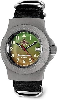VOSTOK | Komandirskie 280992 Automatic Wrist Watch | Black Strap