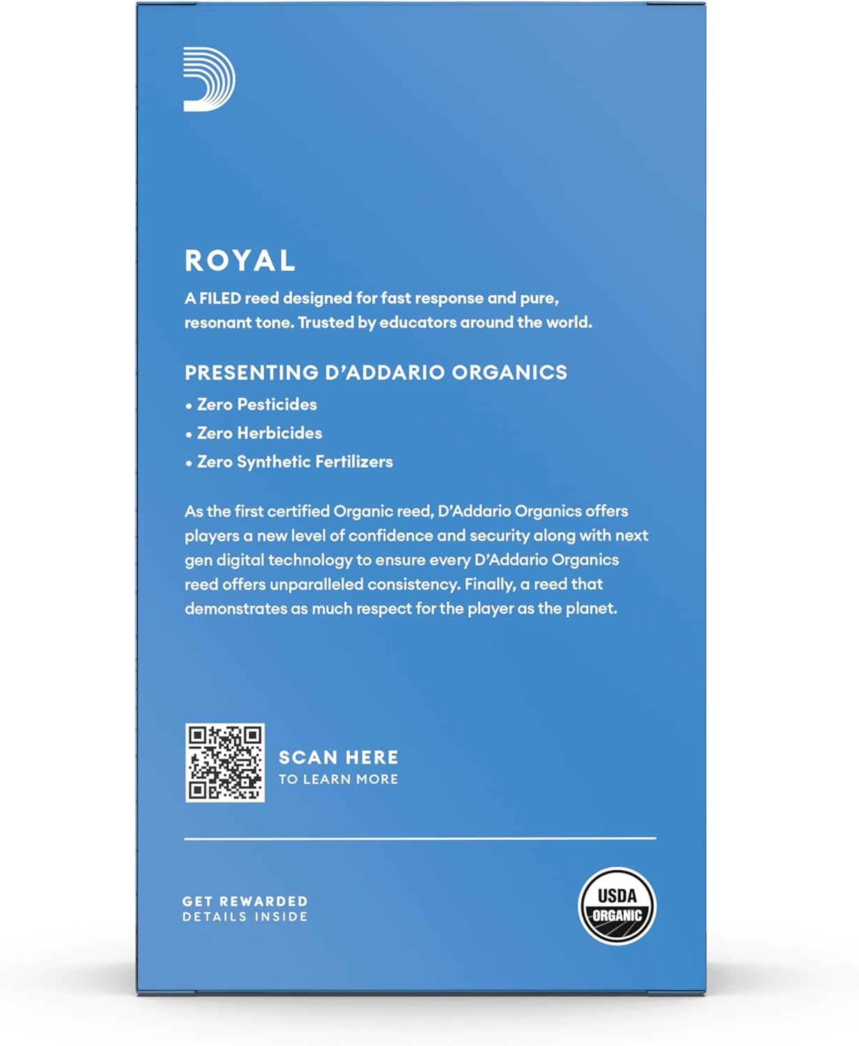 Royal by D'Addario Tenor Sax Reeds, Strength 3, 10-pack