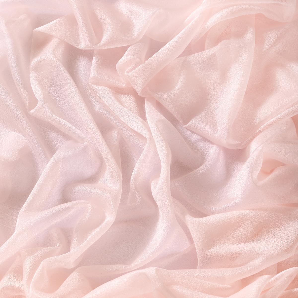 Socomi 10pcs Blush Pink Gauze Table Runner Bulk 10ft Chiffon Like Wedding Table Runner for Bridal Shower Decorations Baby Shower