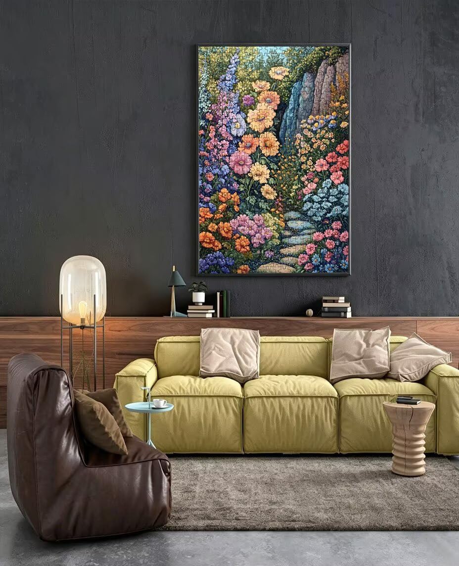 Puzzle 3000 Teile, Farbe Blumen Puzzle Erwachsene 3000, Klassische Puzzles, Geschicklichkeitsspiel, Puzzlespiele für Die Ganze Familie, Mit Verpackung, Dekoration Puzzles Geschenke BXHZW3-96