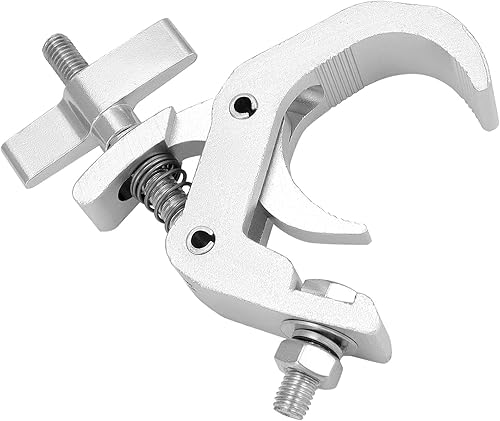 Miniatura 4 de QWORK Abrazadera de luces de escenario con abrazadera de truss, paquete de 4 abrazaderas profesionales resistentes de 330 libras para accesorios de