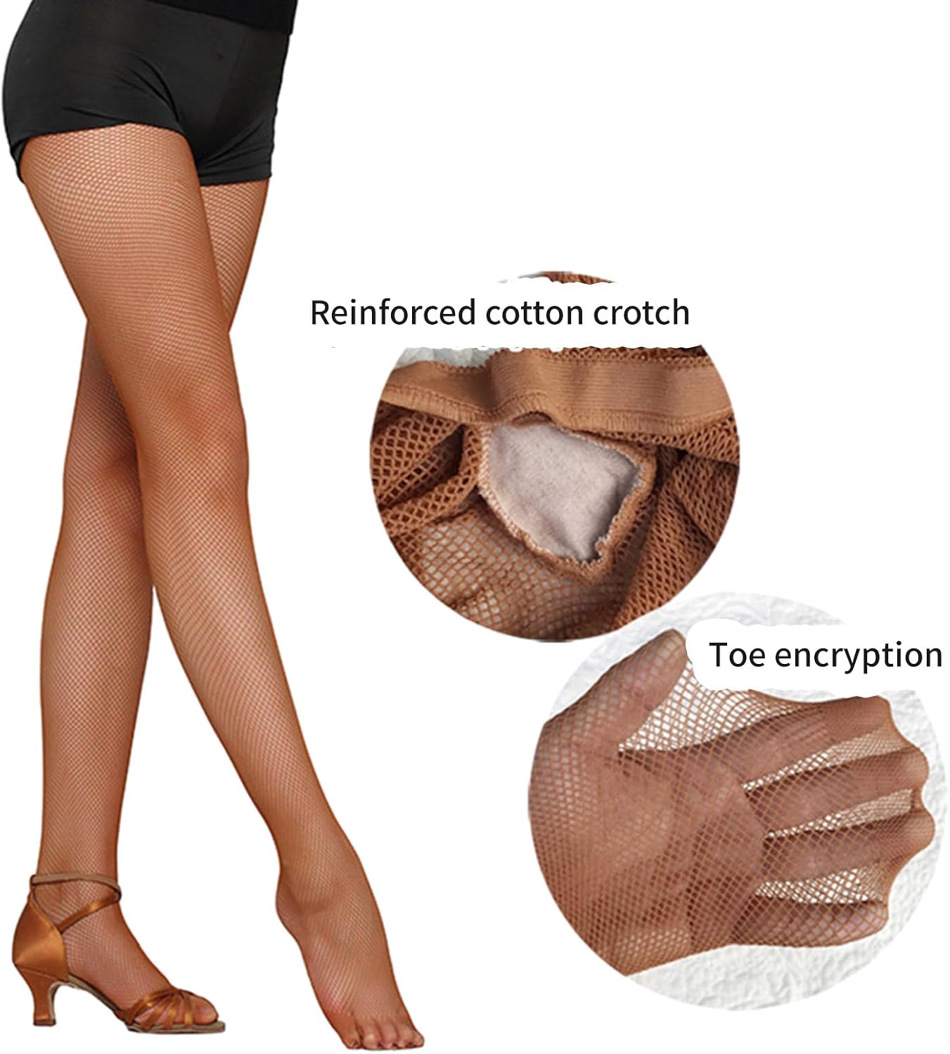 Women Latin Dance Tights Stockings High Waist Pantyhose Tights Leggings Mesh For Party Club High Waist