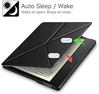 Vista 4 de Fintie Funda Origami para Kindle Oasis de 7" (109 generación, versión 20192017) Funda de soporte de ajuste delgado compatible con lectura manos