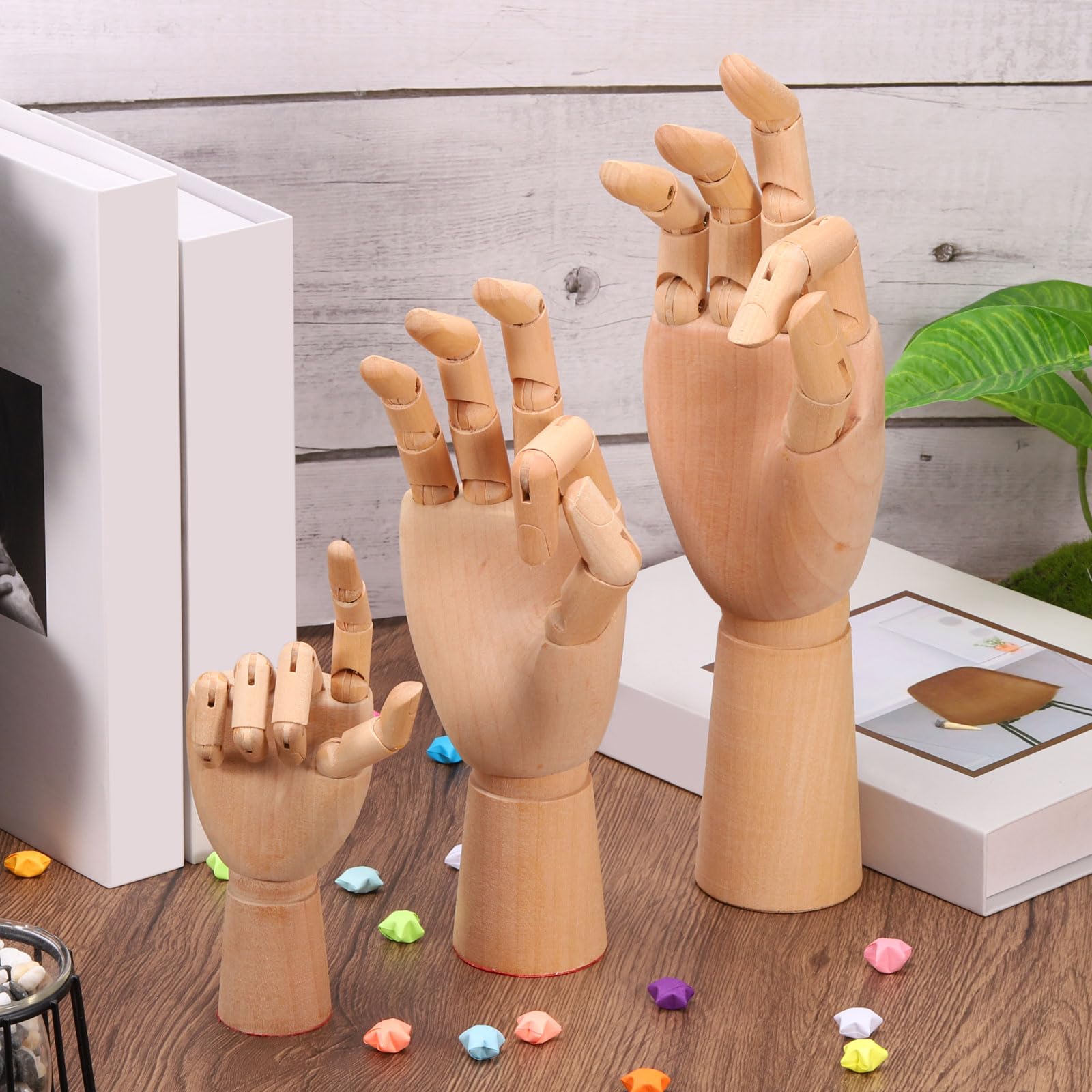 PATIKIL Modèle de Main en Bois de 10 Pouces Mannequin D'Artiste
