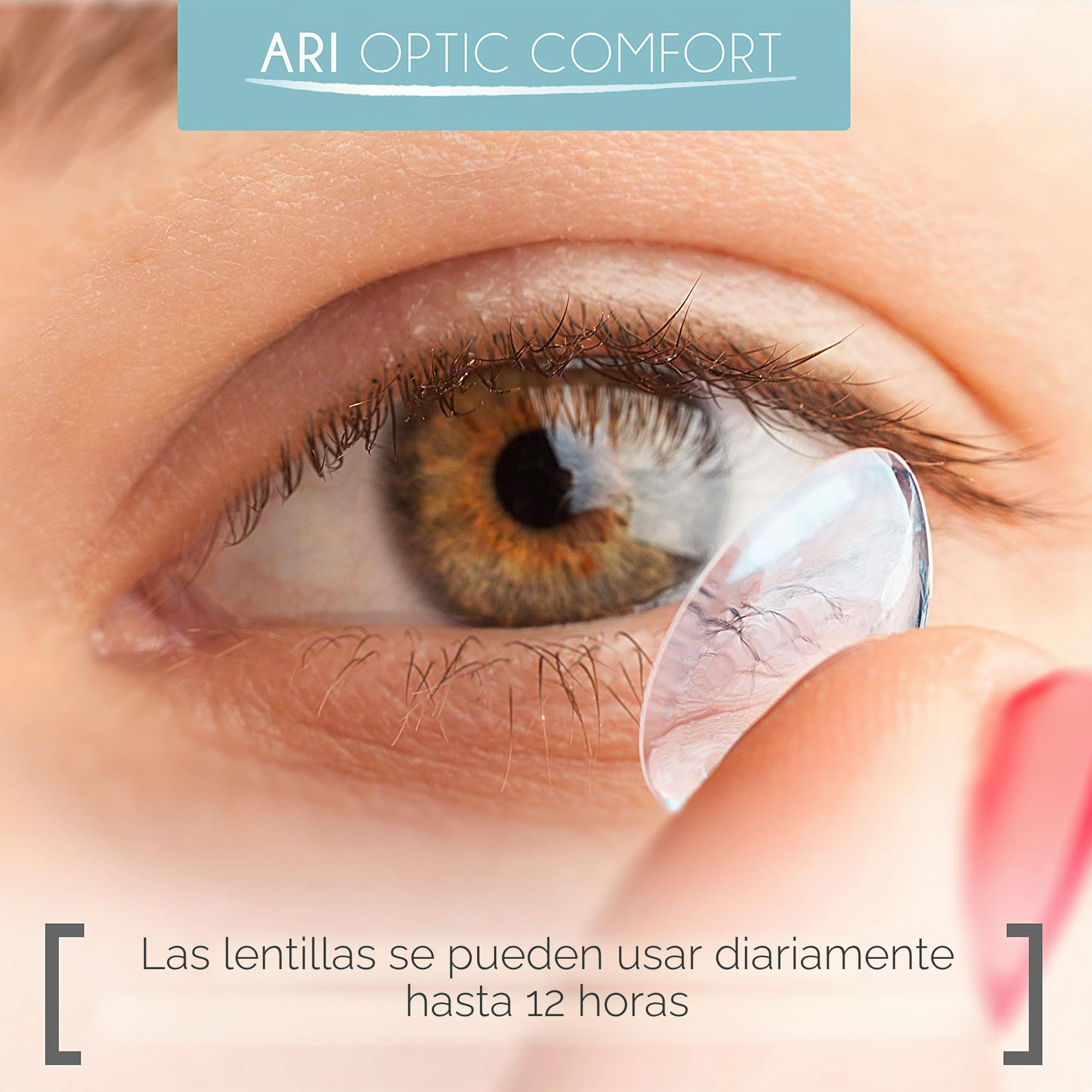 aricona lentes de contacto - lentillas mensuales, 6 piezas | BC 8,6 mm | DIA 14,2 | +3.0 dioptrías - lentes de contacto blandas para uso diario