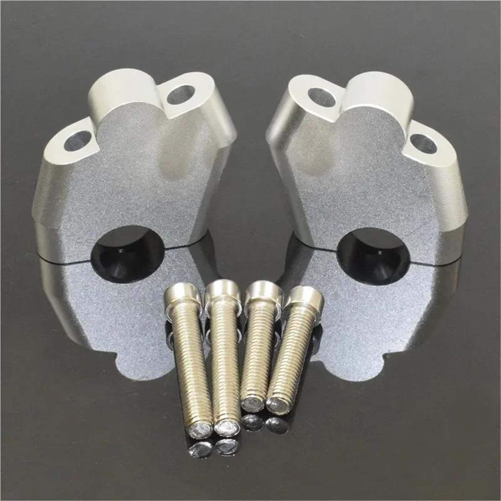 Adattamento Altezza Manubrio Estensione Kit Di Fissaggio Manubrio Per Moto Per CRF300L/Rally CRF150R 250R 450R 450RL 450L 450X 250M Base Montaggio Ricambio Per(Argento)