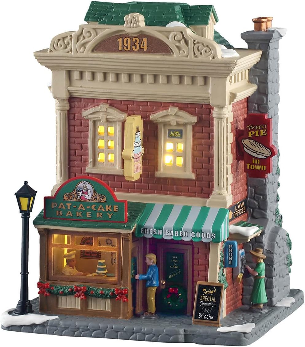 Lemax Pat-A-Cake Bakery, Lighted Buildings, #55349