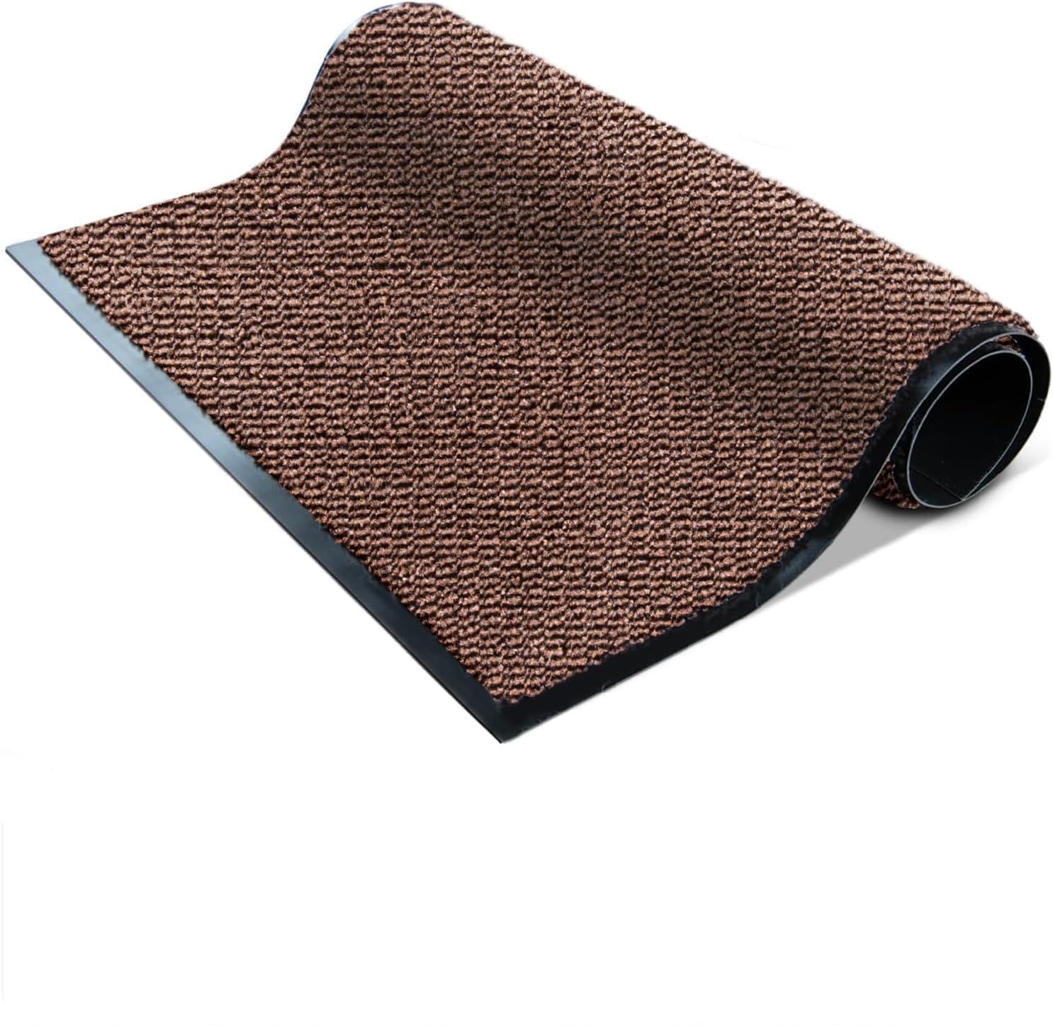 FB FunkyBuys Washable Door Mats - Heavy Duty, Non-Slippery & Stylish Floor Mat - Door mat indoor Large Rubber Indoor & Outdoor Doormats for Perfect Dust Grabbing (Grey-waved, 40 x 60 CM) — view 24