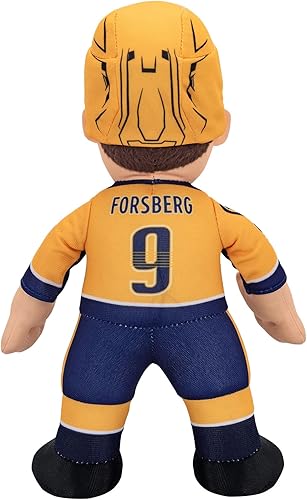 Miniatura 5 de Bleacher Creatures Nashville Predators Filip Forsberg - Figura de peluche de la NHL de 10 pulgadas, una superestrella para jugar o exhibir