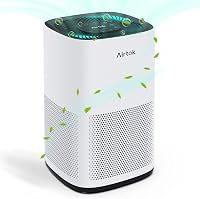 AIRTOK AP1001 Légtisztító, 75m² Területre, HEPA Szűrővel, 99,97% Füst és Szageltávolítás, Ózónmentes, Érintésvezérlés, 25dB Csendes Működés 1