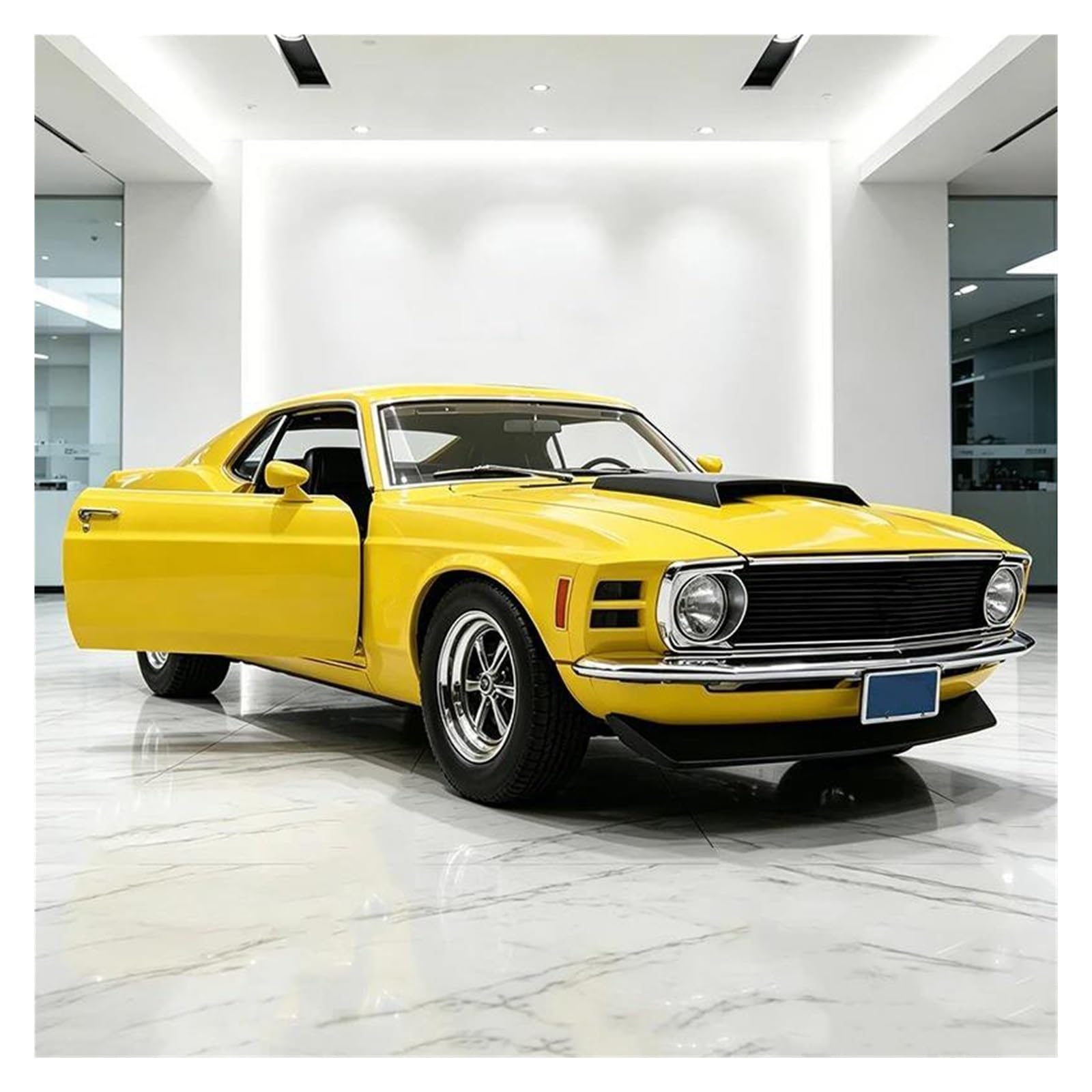 Btwodian Scale Model Car For Mustang For BOSS 429 1970 Diecast Model Car