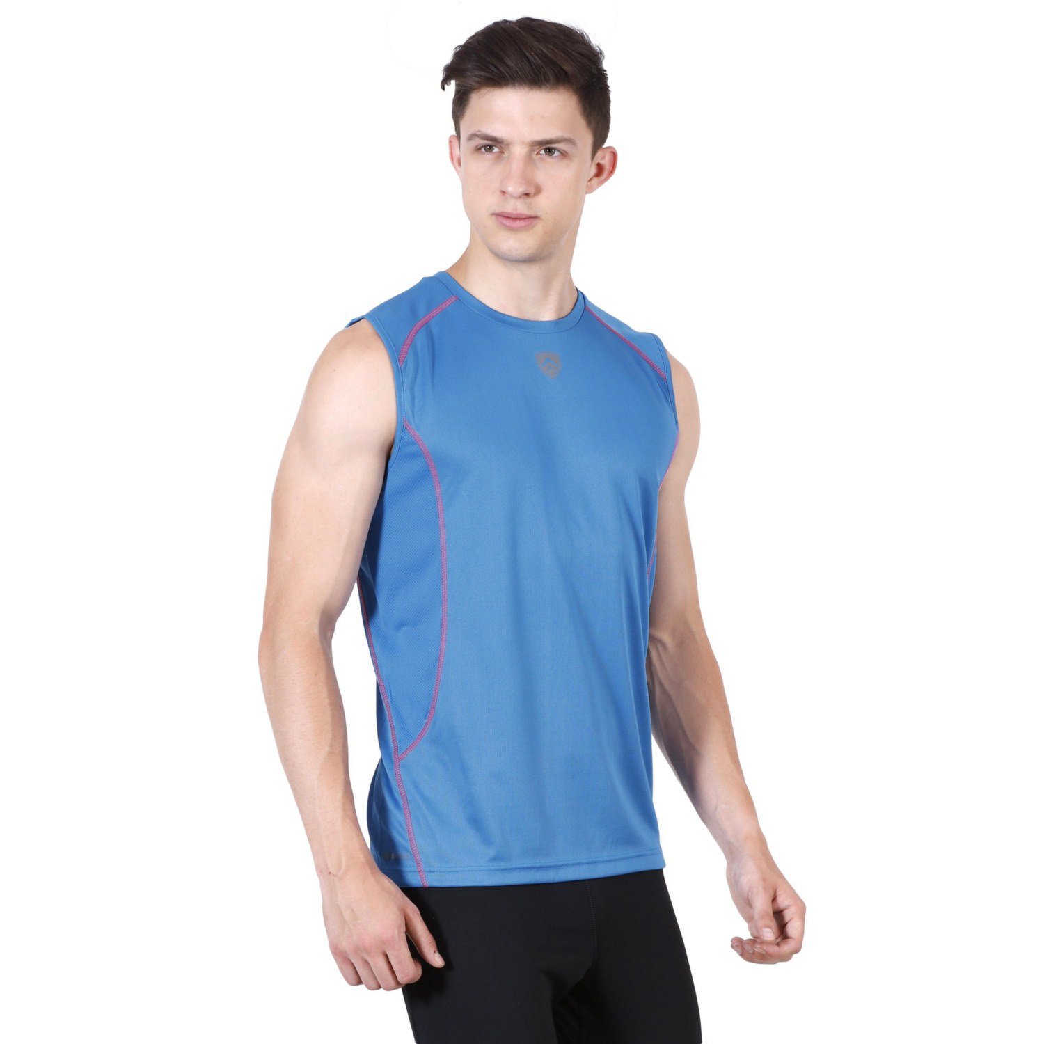 Armr Sport Men Filament Polyester Performance Singlet, Xl-112 Cms (Vivid Blue Azalea) 2