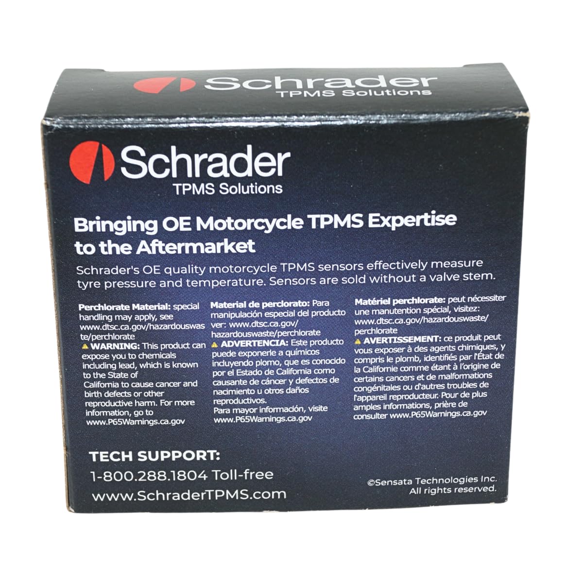 Schrader TPMS Solutions 29073-90° Motorcycle TPMS Sensor - Compatible with Select BMW Motorbike Sensors - Sensor Body Only