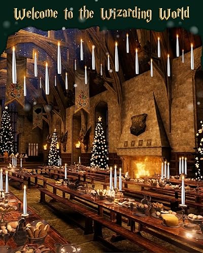 Miniatura 7 de Velas flotantes con varita, 20 unidades, velas mágicas colgantes con cuerda parpadeante, luz cálida, velas LED sin llama con control remoto, luces