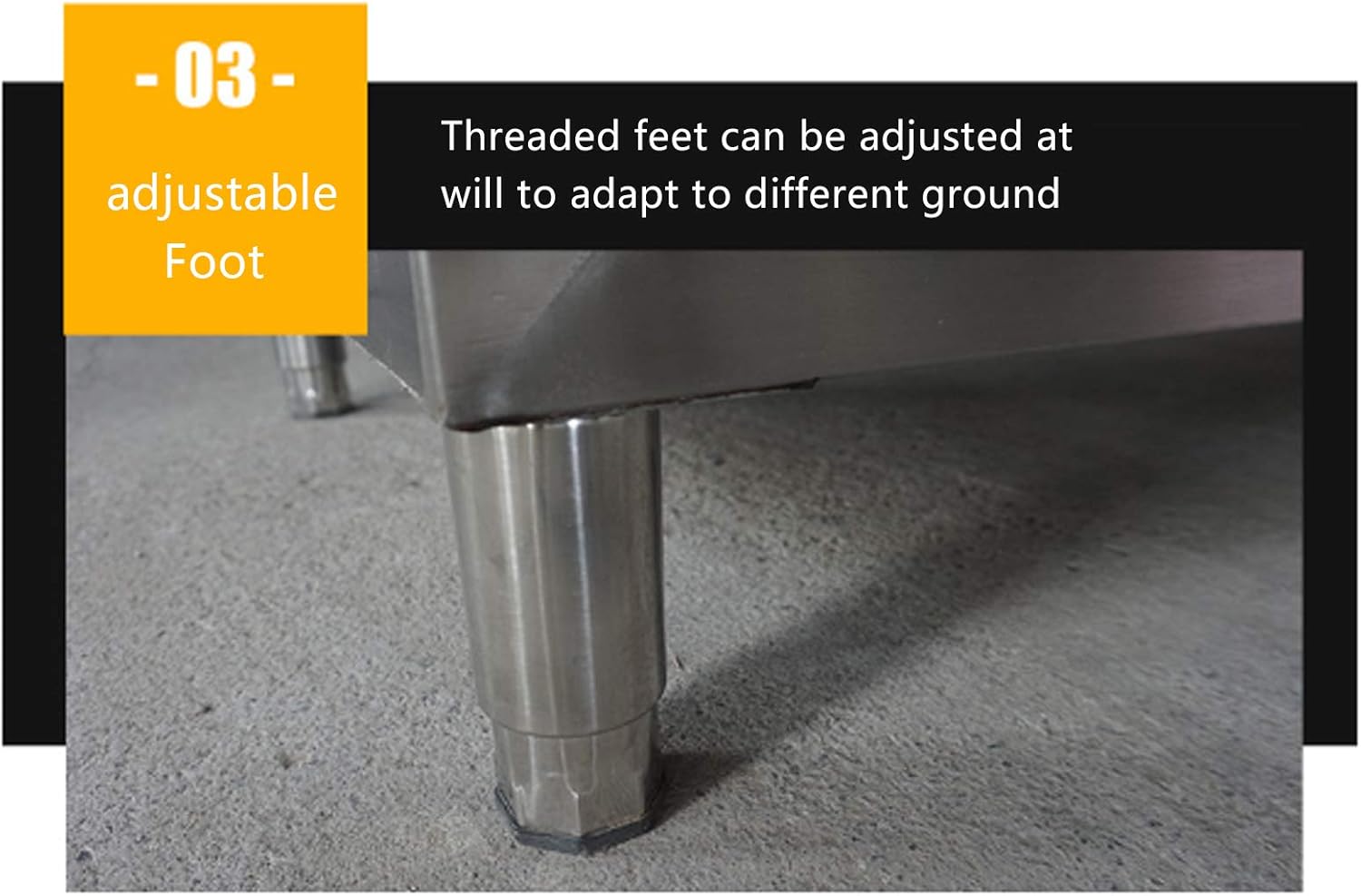 Stainless Steel Workbench 2 Tier Kitchen Workbench Balcony Storage Workbench Used in Schools Kitchens Construction Sites canteens (80 * 60 * 80)