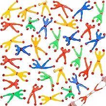 Shindel 50PCS Stretchy Wall Climbers, Climbing Man Sticky Toy Set Fun Fidget Toys, Birthday Goodie Bag Stuffers Kids Classroom School Exchange Prize
