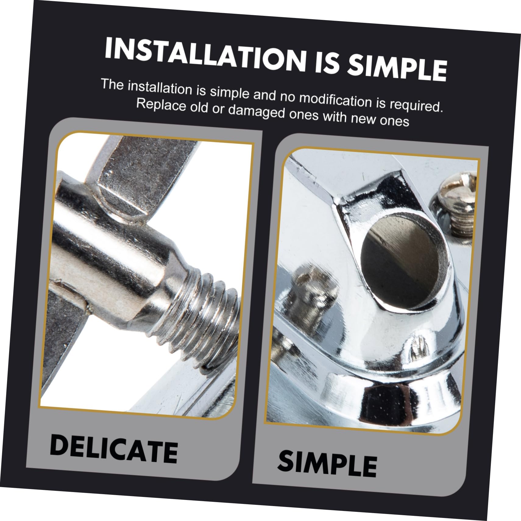 Levemolo Bass Drum Leg Base Alloy Material Bass Drum Legs Stand Professional Design