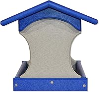 Vista 2 de Comedero pequeño colgante de polietileno para pájaros (azul y gris claro)