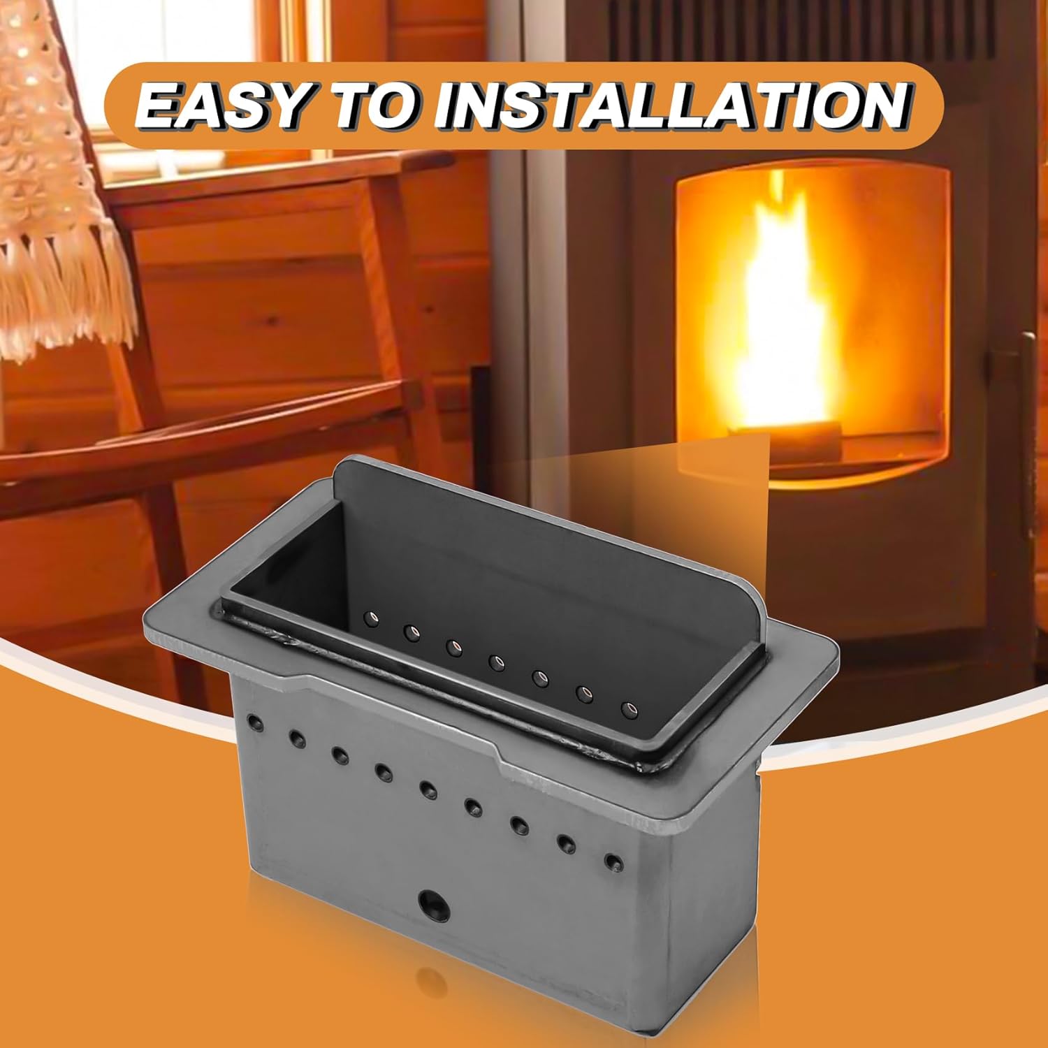 PU-SSBP Burn Pot Replacement Parts for Englander 25-CB120, 55-SHPCB120, 55-TRPCB120, 25-SSP01, 55-SHSSP01, 55-TRSSP01 Pellet Stoves, VP00421 Firepot Burnpot for Englander Smart Stove CB120, SSP01