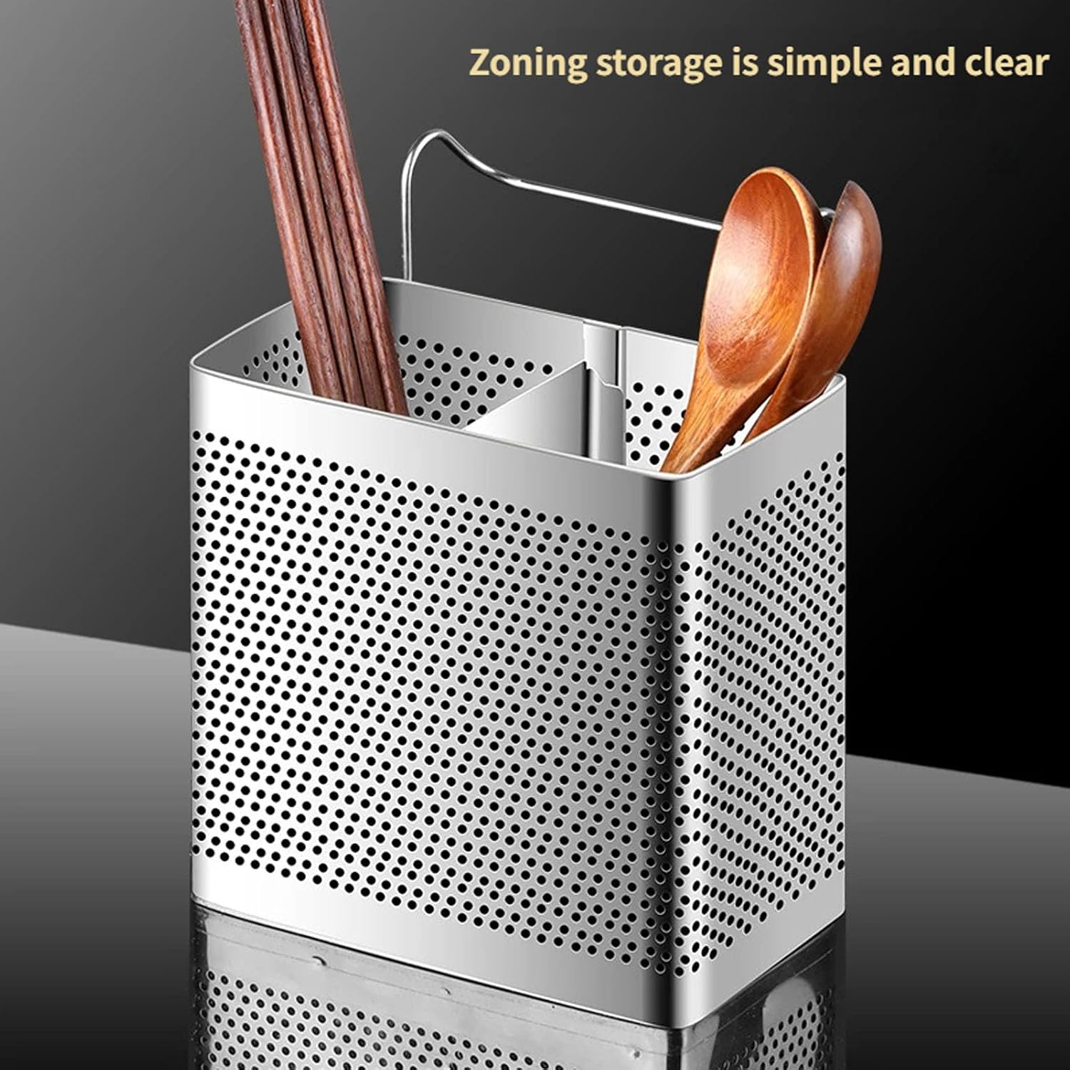 Hygienic Kitchenwares Storage Featuring Dry Wet Separation Structure Rustless Chopsticks Holder