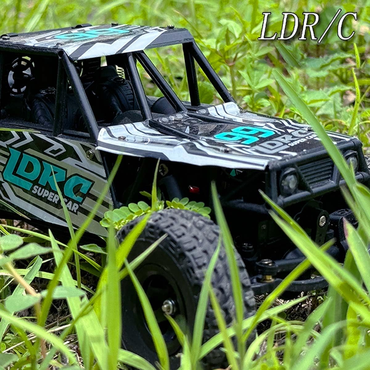 Samochód terenowy 1/18 RC, 2,4 G 4WD RC Crawler z rozkładanymi reflektorami, zdalne sterowanie terenowe, ciężarówka gąsienicowa, prezent dla dorosłych i hobbystów, RTR, zielony