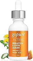 Vista 1 de goPure Actives - Suero de vitamina C, suero iluminador con vitamina C y ácido ferúlico, beneficios hidratantes y antienvejecimiento, mejora