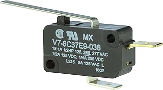 Honeywell Micro Switch Snap Action N.C. SPST Lever Quick Connect 15.1A 277VAC 250VDC 372.85VA 1.67N