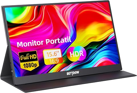 Bettdow 15.6” Full HD com capa magnética