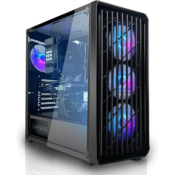 Systemtreff Basic Gaming PC - AMD Ryzen 7 5700G - 32GB RAM - 1TB M.2 SSD | AMD 8-Core CPU up to 4.6 GHz, Radeon RX Vega 4K HD