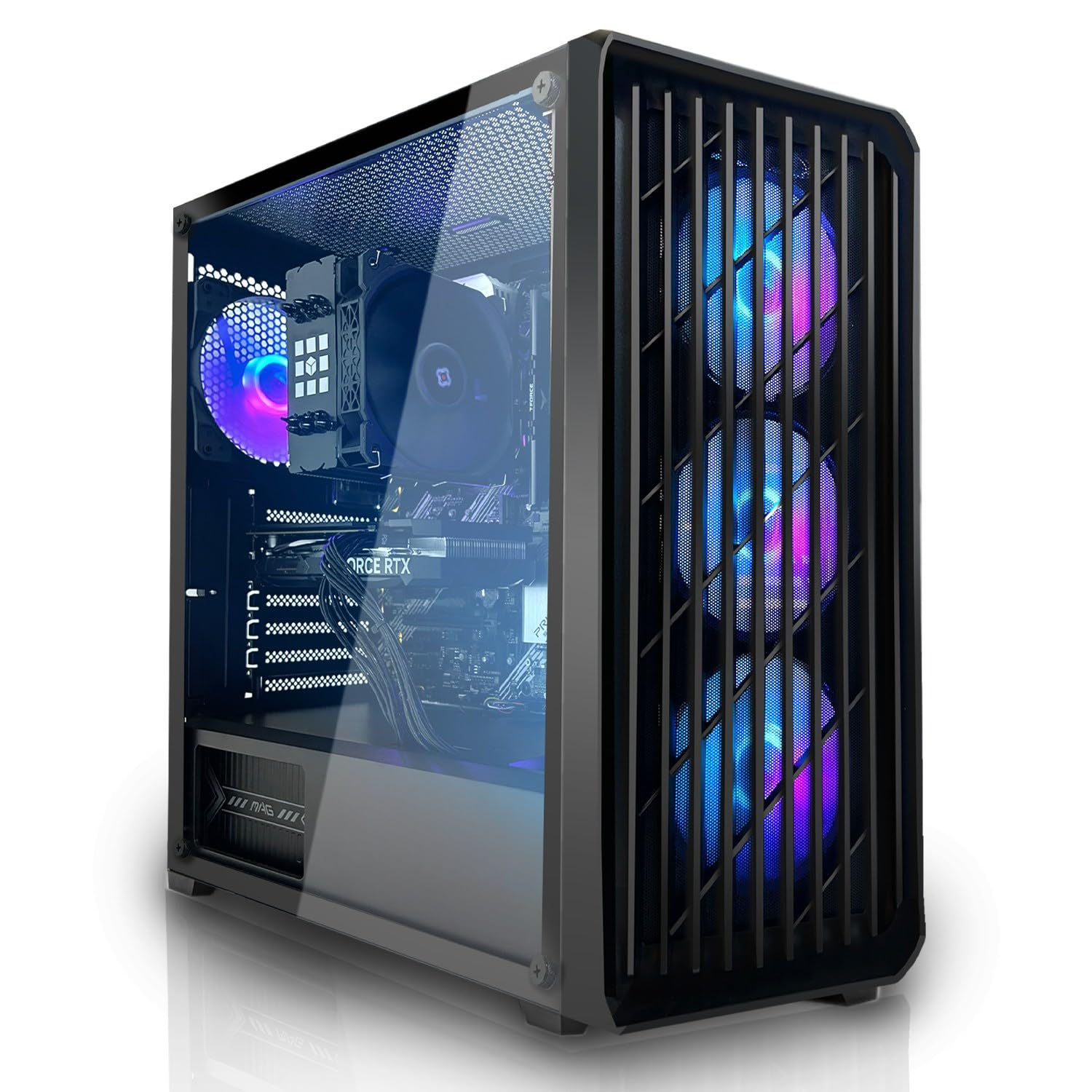 SYSTEMTREFF Basic Gaming PC AMD Ryzen 7 PRO 5755G 8x4.6GHz | Radeon RX Vega 8 4K HDMI DX12 | 1TB M.2 NVMe | 32GB DDR4 RAM | Windows 11 | WLAN Desktop Computer Rechner für Gamer, Zocker