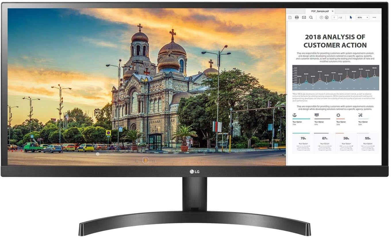 LG 34WK500-P.AEU 34-Inch HDMI Monitor - Black