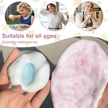 4 Pieces Grape Stress Ball Grape Stress Ball Bead Stress Ball Small Bead Squeeze Ball Toy Anti-Stress Toy Balls for Kneading, Squeezing & Relaxing