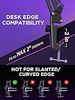 Vista 5 de InnoGear Soporte de micrófono para Blue Yeti, soporte de micrófono de servicio pesado con pantalla antiviento de micrófono y filtro pop de micrófono