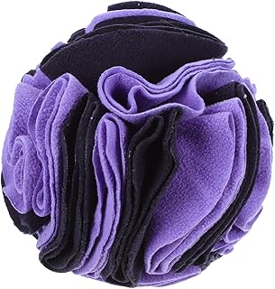 ULTECHNOVO 1PC pet Smelling Bulb Dog Foraging Toy Snuffle Feeding mat Doggie Toys Small Dogs Dog Sniffing mat Educational Toys Pet Dog Chewing Toy Polar Fleece Purple The Dog pet Supplies