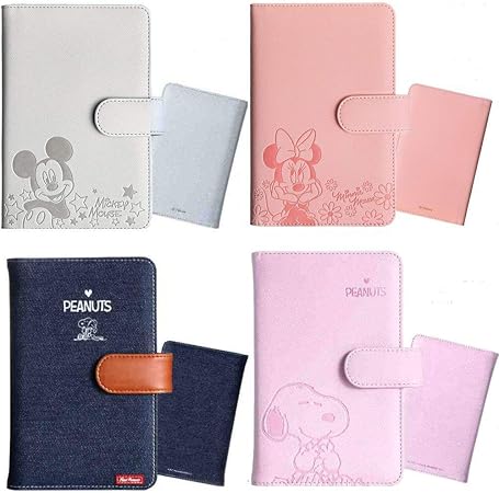 Amazon ディズニー スヌーピー 通帳 カード 収納 ケース カバー スヌーピー デニム 収納ケース 文房具 オフィス用品