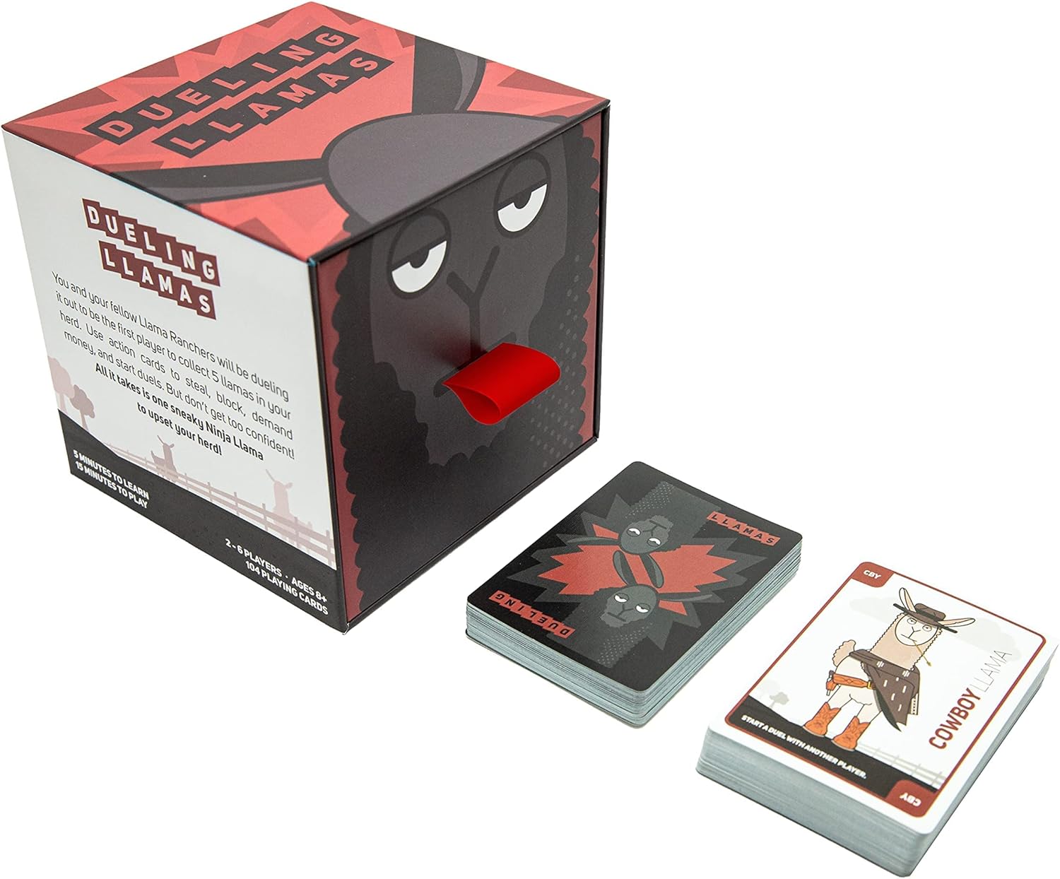 Dueling Llamas | A Simple Family Friendly Card Game | The Perfect Balance Of Strategy And Luck | Party Game For Adults and Kids 2-6 Players | Great for Couple's Date Night