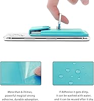 Vista 5 de Soporte de anillo RFID para teléfono celular - Soporte de billetera para iPhone, Android y todos los teléfonos inteligentes - Soporte adhesivo