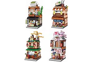 Japanese Street View Shop Building Blocks