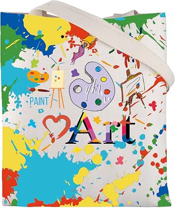 Painter Artist Canvas Tote Bag - Art Teacher & Student Gift