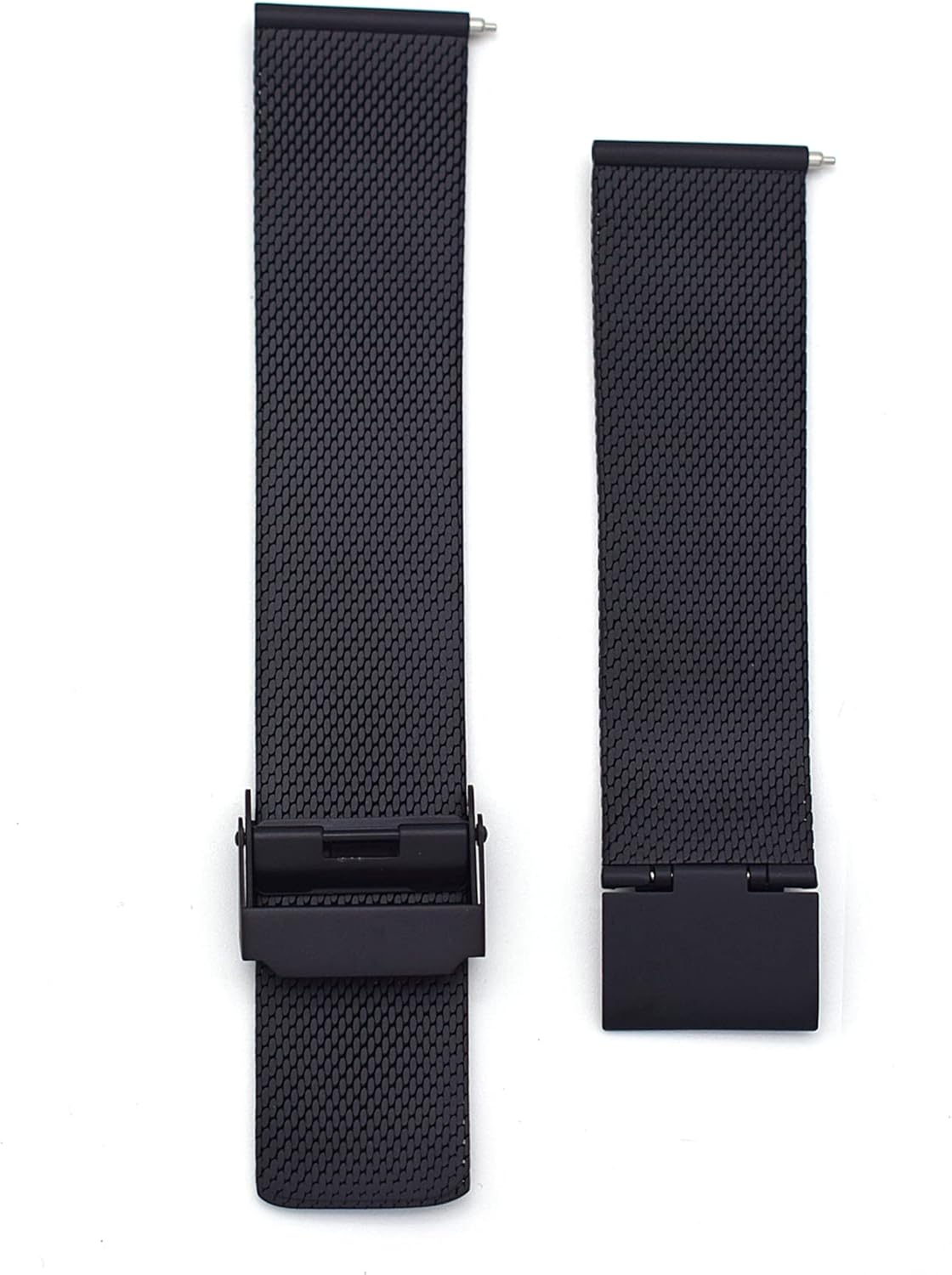 THEAGE Titanium Mesh Watch Band for Mens Women, Mesh Watch Straps (Black)