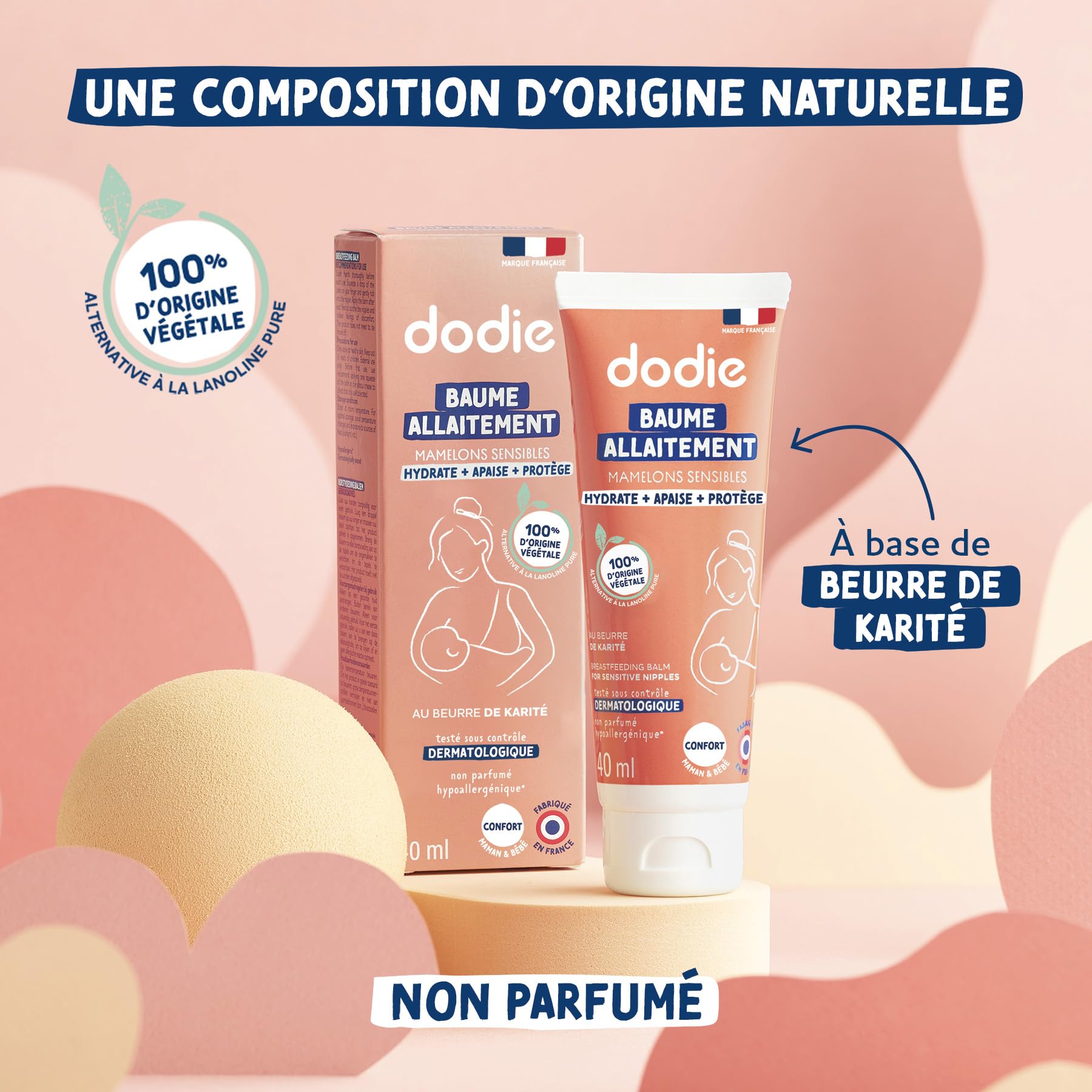 Dodie - Bálsamo para pezones, con lanolina vegetal, 40 ml (package may vary)