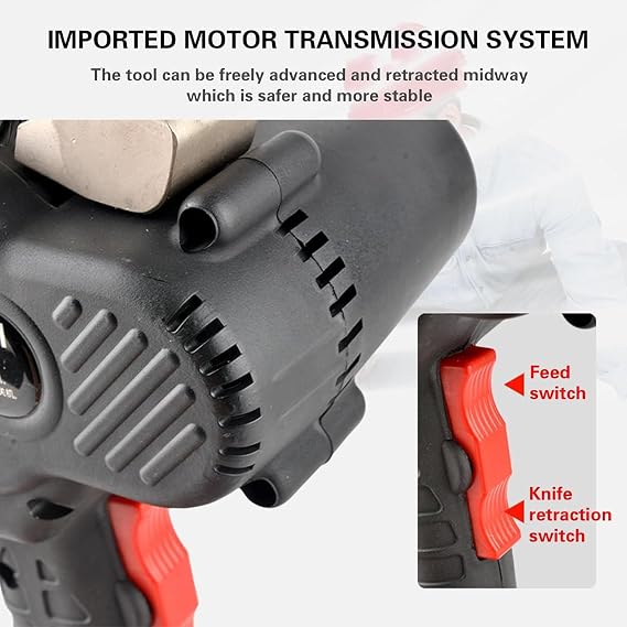 Cordless Cable Cutter,Hydraulic Cable Cutter,Battery Powered Cable Cutting Tool,18V Electric Wire Cutter Wire Cutting Tool for 50mm/65mm/75mm Al Copper Cable,EC-75M