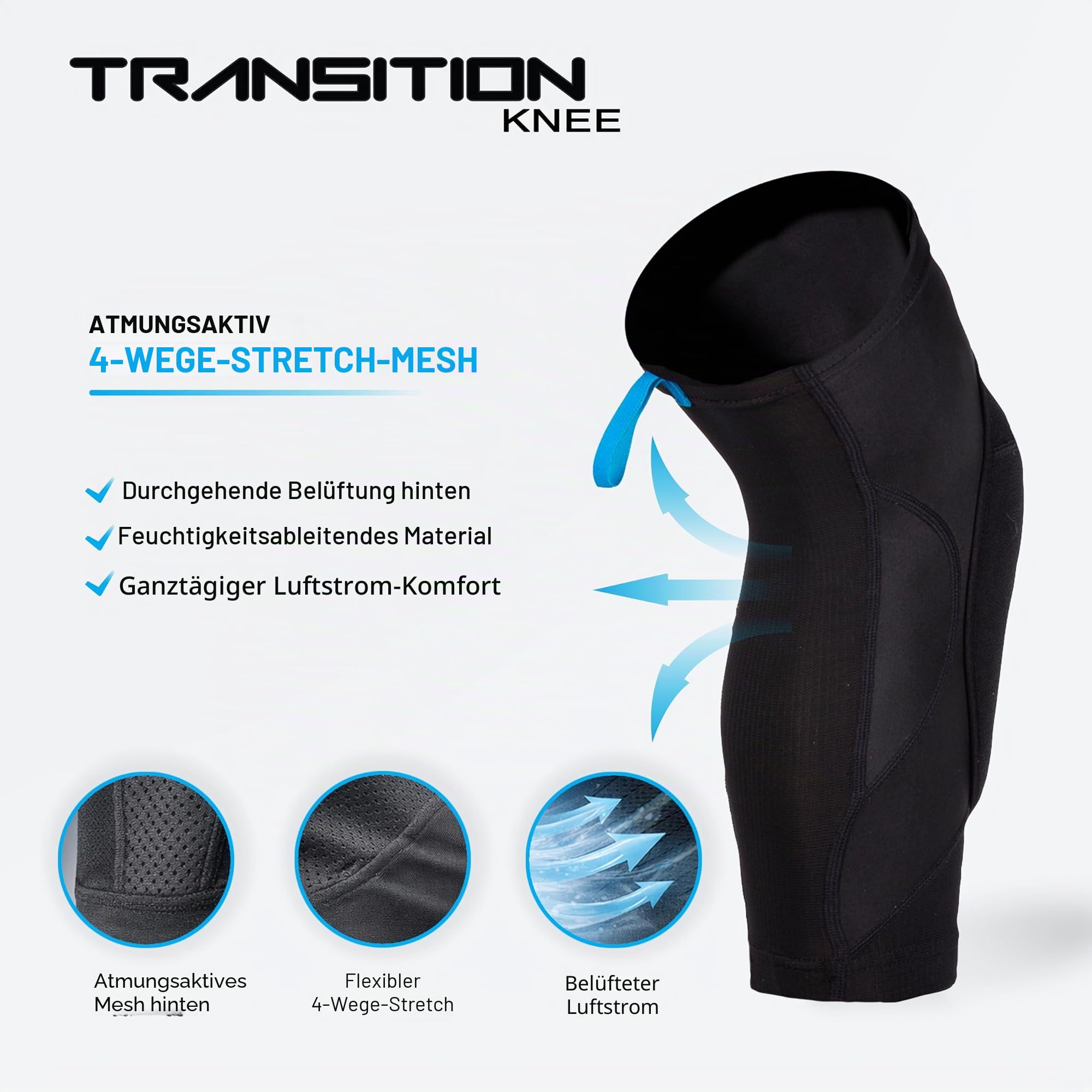 Seven iDP 7iDP Transition Knieschoner – Leicht, Flexibel & Atmungsaktiv MTB-Schutz