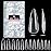 UNA GELLA Long Stiletto Gel Nail Tips Halloween Full Cover 504PCS Pre-shape Long Stiletto Almond Fake Clear Nails Tips No Need File Gel Tips No C Curve for Nail Extension DIY Art Salon 12 Sizes