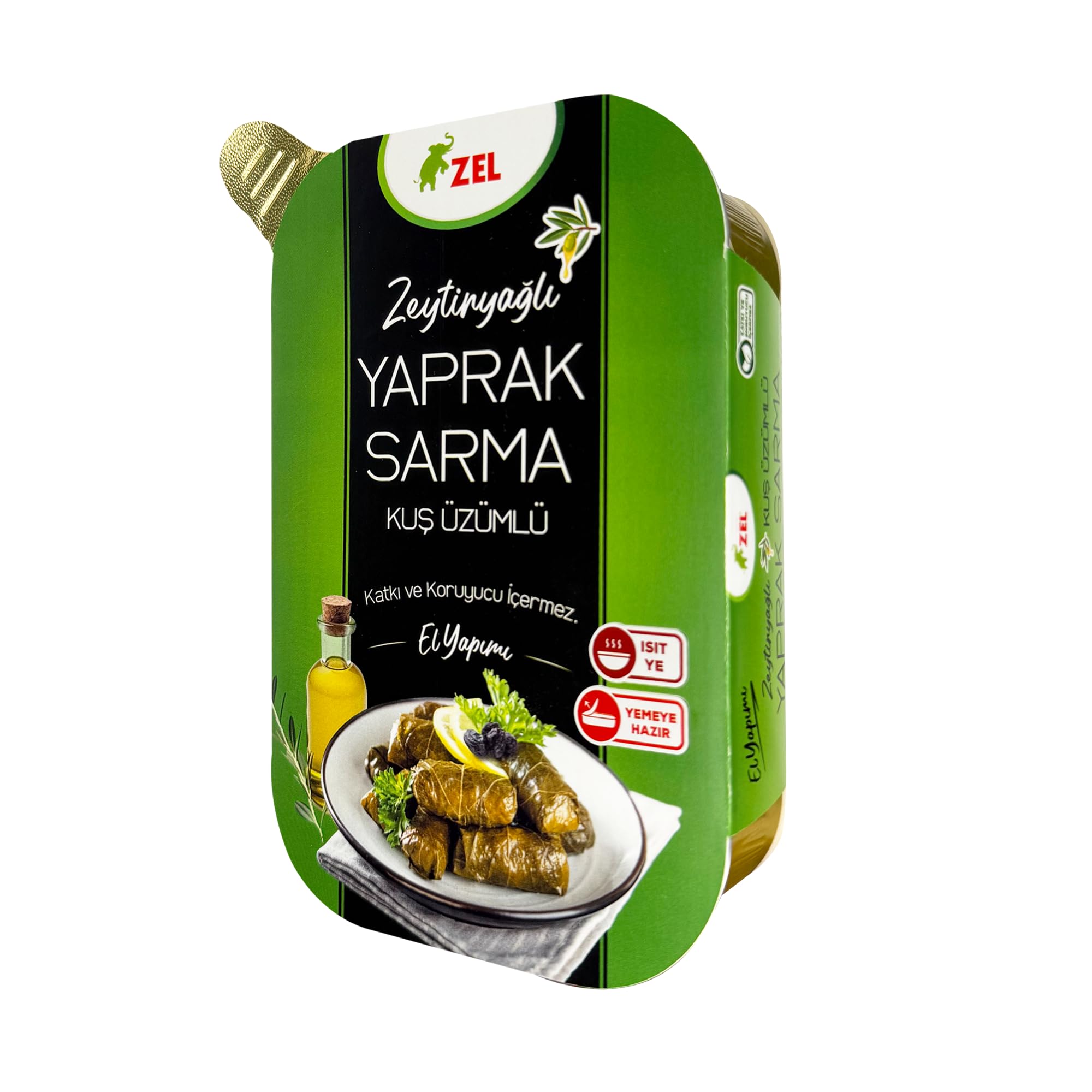 ZEL Yaprak Sarma Zeytinyağlı Kuş Üzümlü 200 g – Geleneksel Ev Yapımı Tadında