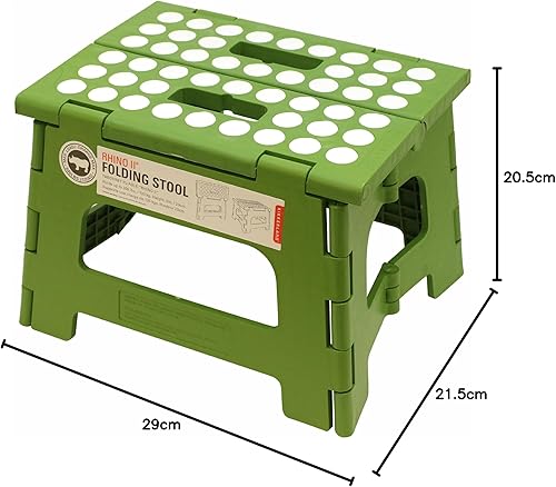 Miniatura 25 de Kikkerland Rhino II Taburete., Plástico, Blanco Blanco,Verde,Rojo -,Negro -